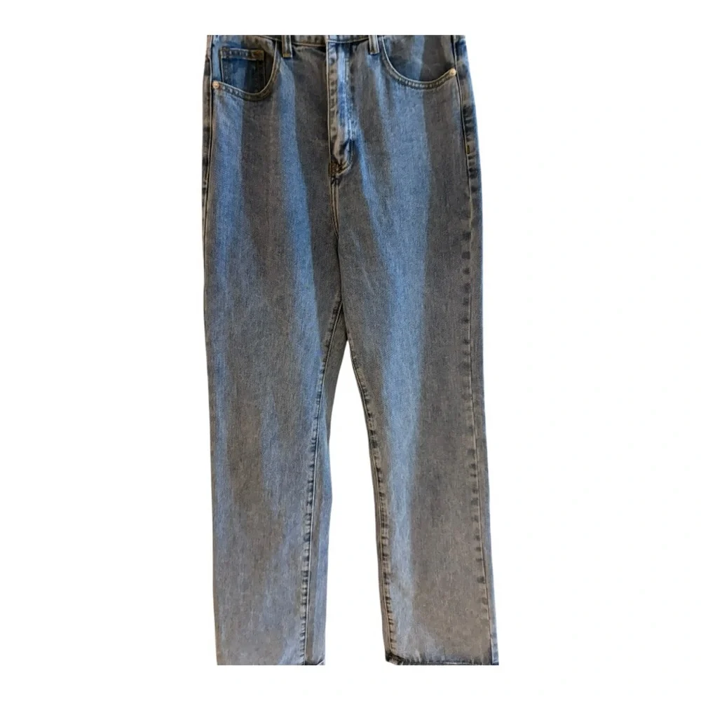 Pretty Little Thing Womens Blue Denim Mom Jeans Size 6 29/30 - Picture 2 of 5
